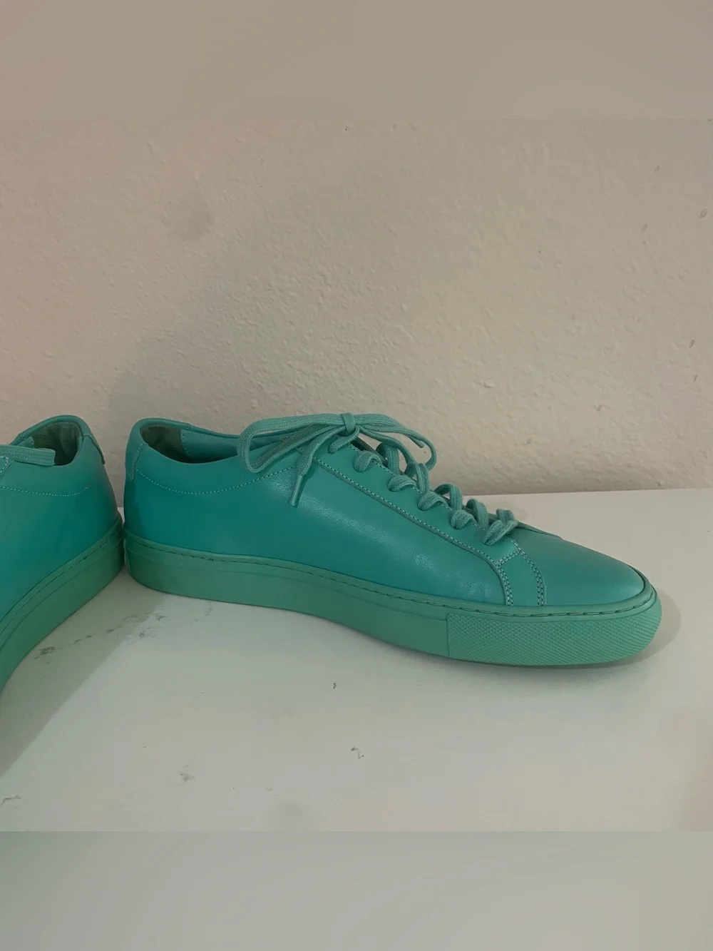 Common Projects Original Achilles Low in Rare Mint Turquoise Size 7